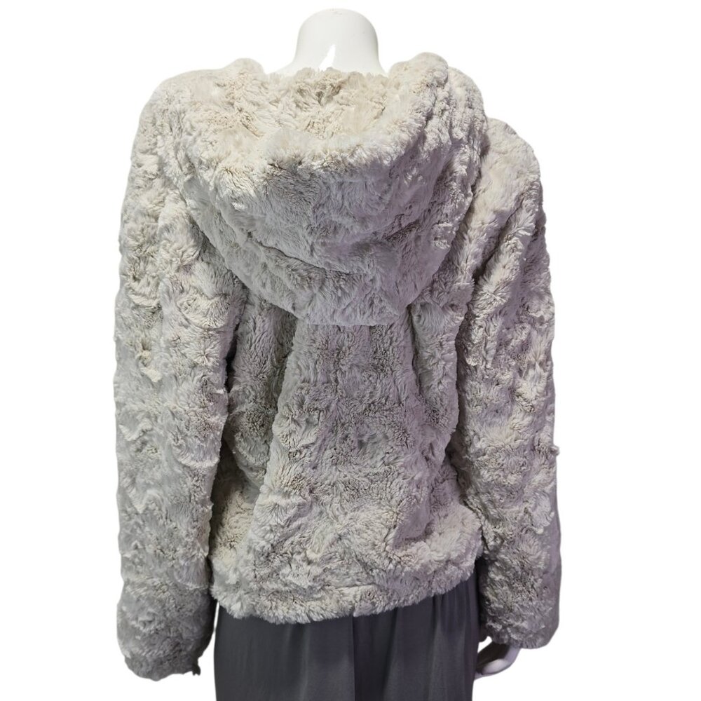 Anthropologie Tiny Editions Glacie Faux Fur Jacket Women's LP Petite - Picture 5 of 16